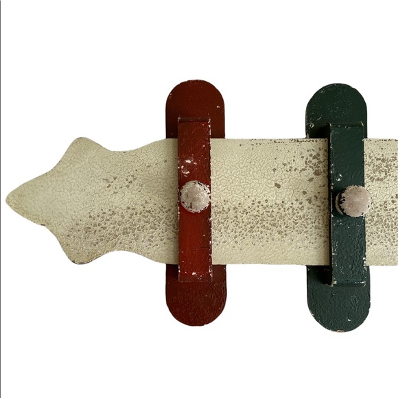 Bazaar Concepts Moroccan Inspired COLORFUL BELT & LATCHES WOOD WALL Hooks - Picture 4 of 9